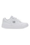 Weiße Sneakers mit silbernem Seitenlogo CHAMPION RD18 LOW G GS