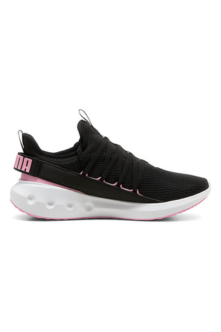 PUMA Softride Carson Fresh Laufschuhe in Schwarz und Pink mit Mesh-Obermaterial
