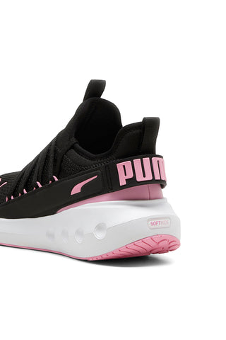 PUMA Softride Carson Fresh Laufschuhe in Schwarz und Pink mit Mesh-Obermaterial
