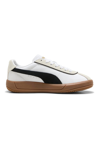 Sneakers Bianche con Suola a Contrasto Puma Club Klassika