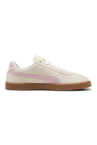 Sneakers Bianche e Rosa con Tomaia in Pelle Puma Club II