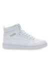 Sneakers Mid-Cut con Tomaia Traforata Puma REBOUND V6 MID JR Bianche