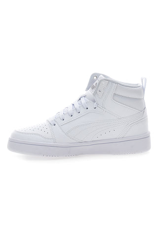 Sneakers Mid-Cut con Tomaia Traforata Puma REBOUND V6 MID JR Bianche