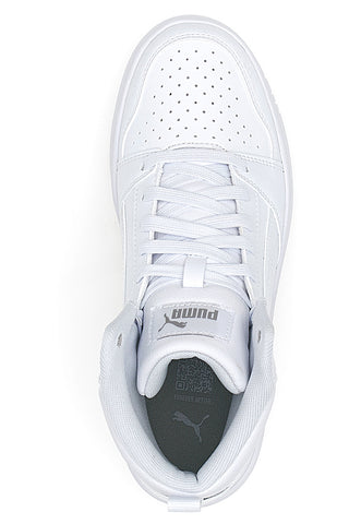 Sneakers Mid-Cut con Tomaia Traforata Puma REBOUND V6 MID JR Bianche