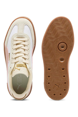 Sneakers Bianche e Rosa con Dettagli in Pelle PUMA Club II Era CV Jr