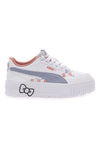 Sneakers Bianche con Dettagli Colorati Puma Karmen II Idol Hk&Fr Jr