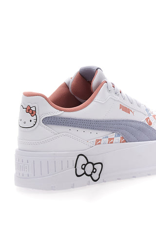 Sneakers Bianche con Dettagli Colorati Puma Karmen II Idol Hk&Fr Jr