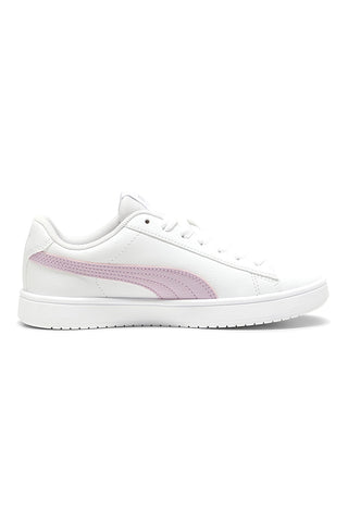 Sneakers Bianche con Banda Rosa Puma Rickie Classic JR