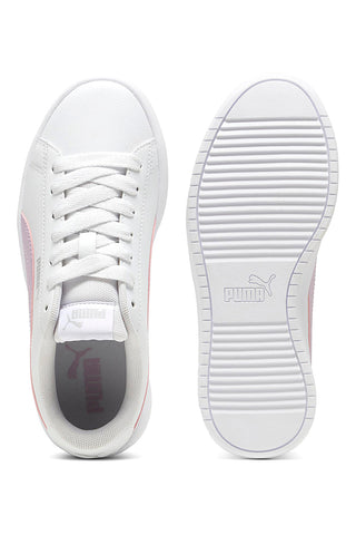 Sneakers Bianche con Banda Rosa Puma Rickie Classic JR