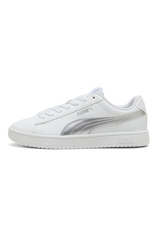 Weiße Sneakers mit silbernem Logo PUMA RICKIE CLASSIC JR