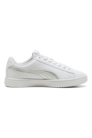 Weiße Sneakers mit silbernem Logo PUMA RICKIE CLASSIC JR