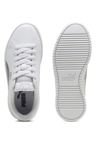 Weiße Sneakers mit silbernem Logo PUMA RICKIE CLASSIC JR