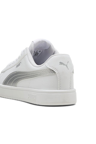 Sneakers Bianche con Logo Argento PUMA RICKIE CLASSIC JR