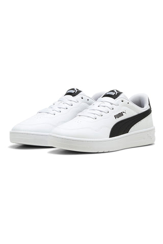 Weiße Sneakers mit schwarzen Streifen PUMA COURT LALLY JR