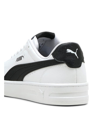 Weiße Sneakers mit schwarzen Streifen PUMA COURT LALLY JR