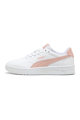 Sneakers Bianche e Rosa con Lacci Puma Court Lally JR
