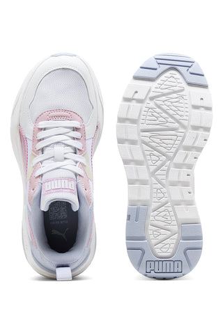 Sneakers Bianche con Dettagli Azzurri e Rosa PUMA Trinity Lite Blurry Dreams JR