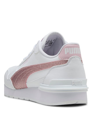Sneakers Bianche e Rosa Puma ST Runner v4 SL Glitter Jr
