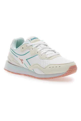 Sneakers Bianche Con Dettagli azzurri DIADORA Raven Wn