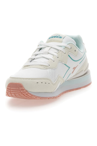 Sneakers Bianche Con Dettagli azzurri DIADORA Raven Wn