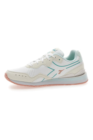Sneakers Bianche Con Dettagli azzurri DIADORA Raven Wn