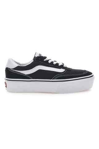 Vans – Brooklyn – Schwarze und weiße Schnürsneaker