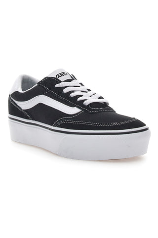 Vans – Brooklyn – Schwarze und weiße Schnürsneaker