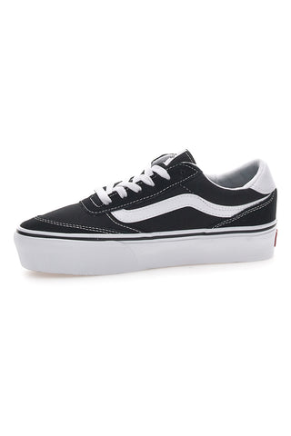 Vans – Brooklyn – Schwarze und weiße Schnürsneaker