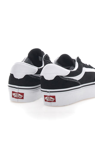 Vans – Brooklyn – Schwarze und weiße Schnürsneaker