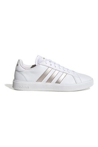 Weiße und goldene Sneaker Grand Court 2 Lifestyle Court