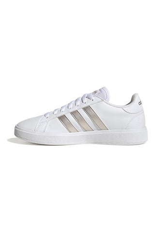Weiße und goldene Sneaker Grand Court 2 Lifestyle Court