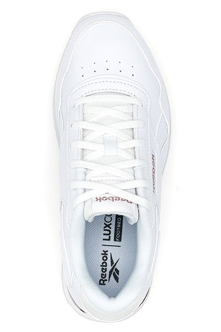 Weiße Sneakers mit rosa Reebok GLIDE RIPPLE CLIP-Details