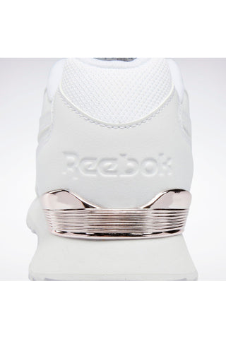 Weiße Sneakers mit rosa Reebok GLIDE RIPPLE CLIP-Details