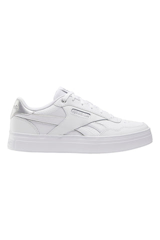 Weiße Sneakers mit Reebok Court Advance Bold-Lederobermaterial