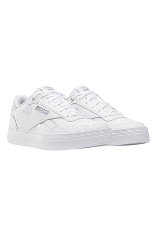 Weiße Sneakers mit Reebok Court Advance Bold-Lederobermaterial