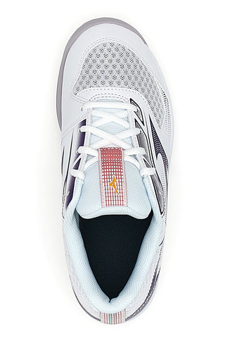 Scarpe da Pallavolo Bianche con Dettagli Viola Mizuno Cyclone Speed 4