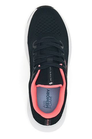 Schwarze Sneaker mit atmungsaktivem Mesh-Obermaterial LOTTO SPEEDRIDE 900 W