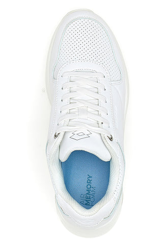 Weiße Fitnessschuhe mit Air Memory Foam Lotto Aura Amf W