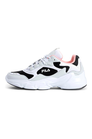 Weiße, schwarze und graue Sneakers mit Plateau FILA Collene CB