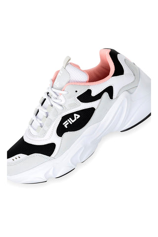 Weiße, schwarze und graue Sneakers mit Plateau FILA Collene CB