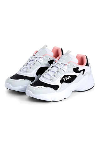 Weiße, schwarze und graue Sneakers mit Plateau FILA Collene CB