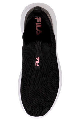 Schwarze Slip-On-Sneaker mit rosa Details FILA SPITFIRE