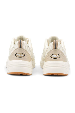 Beigefarbene Sneakers mit FILA KREATIX WMN Plateau