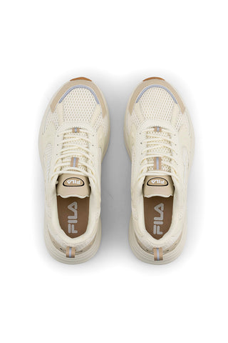 Beigefarbene Sneakers mit FILA KREATIX WMN Plateau