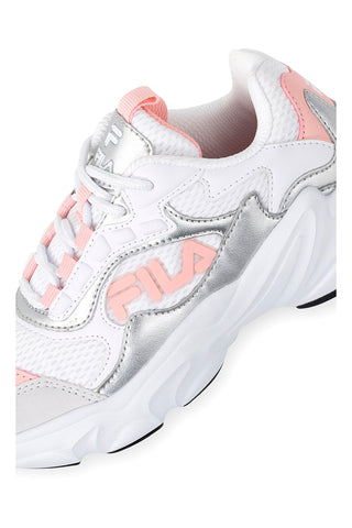 Weiße Sneakers mit grauen und rosa Details FILA COLLENE-LOGO