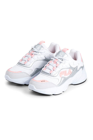 Weiße Sneakers mit grauen und rosa Details FILA COLLENE-LOGO