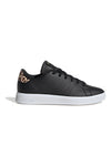 Adidas ADVANTAGE BASE 2.0 Perforierte schwarze recycelte Sneakers