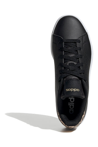 Adidas ADVANTAGE BASE 2.0 Perforierte schwarze recycelte Sneakers