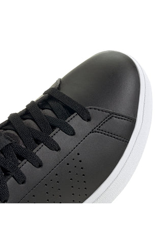 Adidas ADVANTAGE BASE 2.0 Perforierte schwarze recycelte Sneakers
