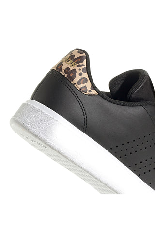Adidas ADVANTAGE BASE 2.0 Perforierte schwarze recycelte Sneakers